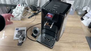 Senseo Quadrante coffee pod machine  Philips Domestic Appliances HD786560 Unboxing amp instructions [upl. by Zoubek]