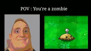 Mr incredible becoming uncanny meme Plants vs Zombies POV  youre a zombie [upl. by Akemed157]