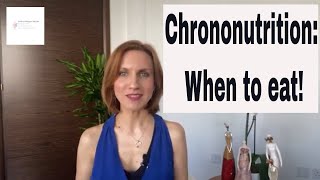 Chrononutrition When to eat [upl. by Annissa]