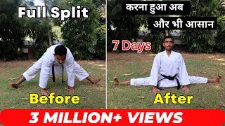 karate stretching exercises for flexibility in Hindi karate stretching practiceFull Split in Hindi [upl. by Salohcim139]