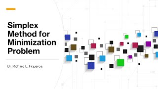 Simplex Method for Minimization Problems [upl. by Newmark802]