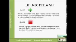 MATEMATICA FINANZIARIA LEZIONE 1 [upl. by Ailahs560]