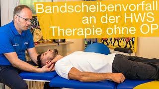 HWS Bandscheibenvorfall ⚡️Chirotherapie amp Übungen statt OP [upl. by Hazeefah]