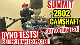 Dyno Testing a Summit 2802 Camshaft 400 Pontiac  Better than we expected What are your thoughts [upl. by Tybi]