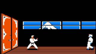 Apple II Game Karateka 1984 Brøderbund [upl. by Surtemed]