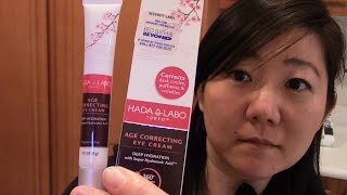 HADA LABO Tokyo  Age Correcting Eye Cream  recommend it  effortlessruth [upl. by Naenaj366]