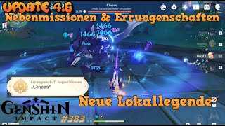 Genshin Impact 383 Update 46  neue Lokallegende Cineas  nicht zurückgekehrter Gesandter [upl. by Ariayek21]