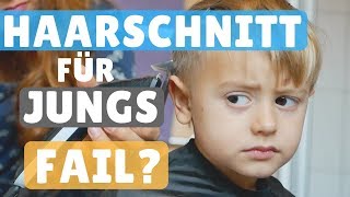 AUSPROBIERT Kleinkind SELBST die HAARE SCHNEIDEN  Haarschnitt  für JUNGS [upl. by Consuela]