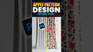 how to make pattern design in photoshop  how to apply pattern design on curtains in photoshop [upl. by Monah]