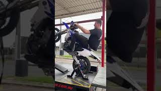 YAMAHA WR450 wheelie practice  WHEELIE MACHINES AUSTRALIA [upl. by Enytsirk]