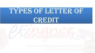 Types of Letter of credit [upl. by Suertemed567]