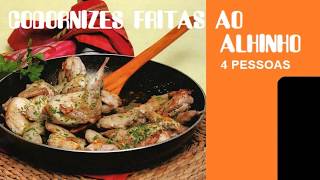 CODORNIZES FRITAS AO ALHINHO  RECEITAS [upl. by Marela267]