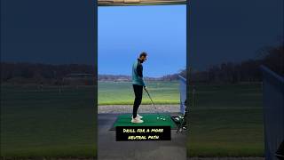 Drill for better strike and path 🏌️‍♂️ golfshorts golfswing golftips golfinstructor golfcoach [upl. by Hilbert117]