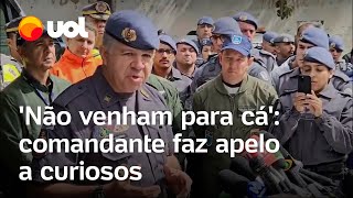 Avião que caiu em Vinhedo Não venham para cá comandante faz apelo a curiosos [upl. by Beaver196]