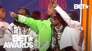 Migos Take the W for Best Group  BET Awards 2018 [upl. by Dunlavy]