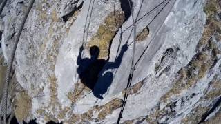 Via Ferrata Engelberg  Brunnistöckli Klettersteig Switzerland [upl. by Yurik]