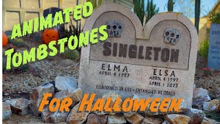 DIY Animated and Rocking Tombstones for Halloween Haunts [upl. by Norihs]