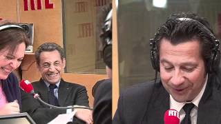 La chronique de Laurent Gerra devant Nicolas Sarkozy réalisation Gaya Bécaud  RTL  RTL [upl. by Saduj916]