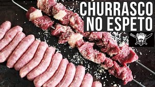 Como fazer CHURRASCO NO ESPETO [upl. by Arekahs]