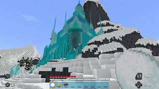 I TOURED ELSAS ICE CASTLE FROM DISNEYS FROZEN IN MINECRAFT [upl. by Brynna]