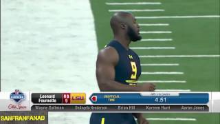 Leonard Fournette  2017 NFL Combine 40 Yard Dash amp All Drills  NFL Highlights HD [upl. by Maiga]