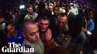 Khabib Nurmagomedov apologises for chaotic brawl but accuses McGregor of disrespect [upl. by Shuping]