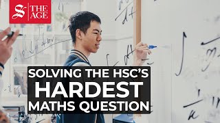 Watch student Bowen Wu solve one of the hardest HSC mathematics questions [upl. by Furie]