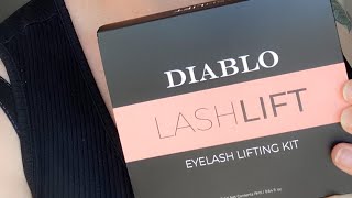 Diablo Lash Lift Kit  Does It Really Work 🧐 DIY AtHome Eyelash Lifting [upl. by Eselrahc895]