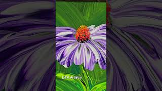 😍🎨💜 A purple ConeFlower This one was so fun painting myart lilkartistry flowers [upl. by Nealah799]