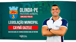 CONCURSO PREF OLINDAPE LEGISLAÇÃO MUNICIPAL [upl. by Crispin593]