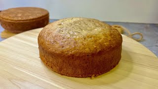 Easy Moist Banana Cake for Beginners  Eggless Banana cake Recipe [upl. by Calvin]