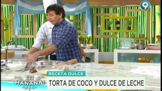 Receta dulce Torta de coco y dulce de leche [upl. by Ormsby880]