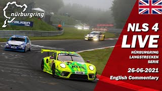 LIVE Nürburgring NLS 4 RACE  🇬🇧 Endurance Series 2021 52 Adenauer ADAC RundstreckenTrophy [upl. by Arrakat]