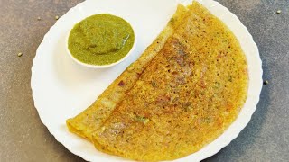 2 Instant Healthy Dosa Recipe For Breakfast  No Curd No Soda Dosa Recipe  Bajra Dosa  Besan Dosa [upl. by Thrasher279]