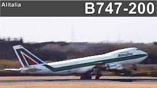 1997年 アリタリア航空  Classic  Alitalia B747200  Narita International Airport 1997 [upl. by Innos]