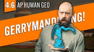 GERRYMANDERING Explained AP Human Geography Review—Unit 4 Topic 6 [upl. by Farl]