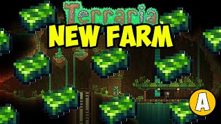 Terraria 1449 how to get CHLOROPHYTE ORE EASY  Terraria Farm Chlorophyte Ore [upl. by Aener90]