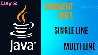 Comment Lines in Java SingleLine MultiLine Javadoc documentation  part 1 [upl. by Jana]