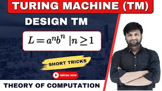 Design a Turing Machine TM for L anbnTOC  FLAT  Short Tricks [upl. by Alih853]