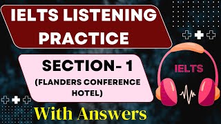 Listening Practice Test Section1 Flanders Conference Hotel [upl. by Calendre]