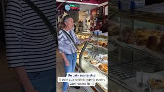 French treats at a French café Part 1 🥐 🇫🇷 And how to say quotchocolate croissantquot in Paris [upl. by Faruq624]