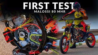 FIRST TEST MALOSSI 80 MHR [upl. by Ahsemik28]