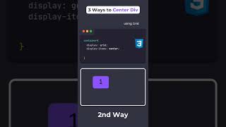 3 Ways To Center Div In CSS [upl. by Ollie3]