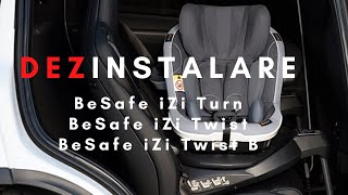 Dezinstalare scaun auto BeSafe iZi Turn iZi Twist și iZi Twist B [upl. by Anna-Maria]