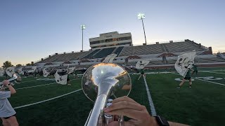 Lake Ridge High School Marching Band 2324 Lead Mello Headcam  Josiah Corral 4K [upl. by Orsay]