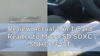 Review Actual 2 in 1 Card Reader to Micro SD SDXC SDHC TF OTG Adapter compatible for iphone 15 14 1 [upl. by Eiramnaej183]