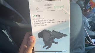 iottie Easy One Touch 5 Smartphone Car Mount CD SLOT VERSION Unboxing from Best Buy [upl. by Tatiania]