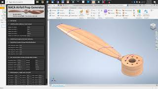 Modelling a NACA Airfoil Based Propeller on Autodesk Inventor Parametric Equations [upl. by Adnuahsal818]