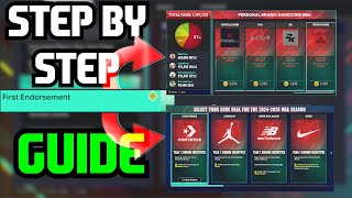 NBA 2K25 How to GET ENDORSEMENTS Step By Step Guide [upl. by Norat]