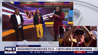 Commanders vs Browns Victory Monday recap at Fox 5 DC [upl. by Chemash]